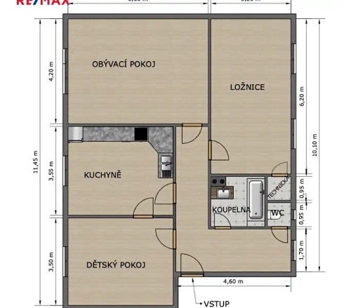 Prodej bytu 3+1 91 m²