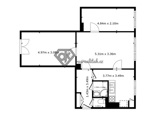 Prodej bytu 3+1 63 m²