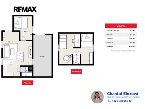 Prodej chaty 50 m², pozemek 735 m²