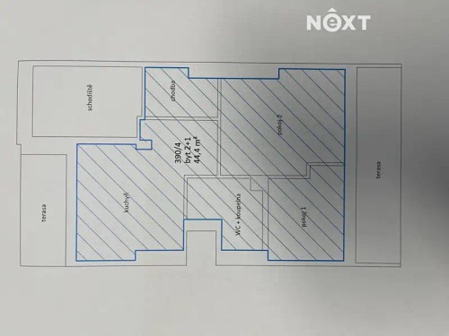 Prodaný  byt 2+1 45 m²