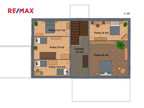Prodej chaty 370 m², pozemek 2417 m²