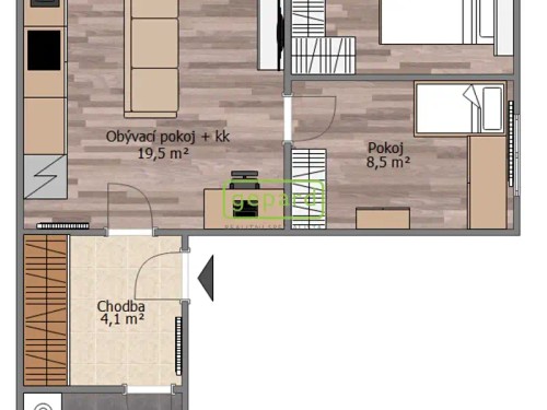 Prodej bytu 3+kk 52 m²