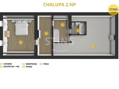 Prodej chalupy 260 m², pozemek 669 m²