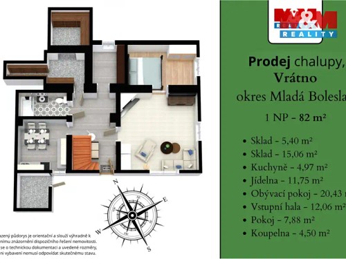 Prodej chalupy 149 m², pozemek 472 m²