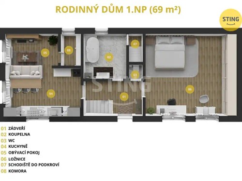 Prodej domu 400 m², pozemek 1395 m²