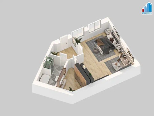 Prodej bytu 1+kk 66 m²