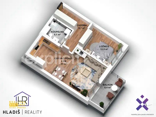 Prodej bytu 2+kk 43 m²