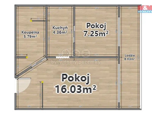 Prodaný byt 2+kk 34 m²