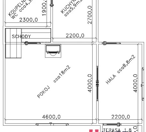 Prodej chaty 92 m², pozemek 370 m²