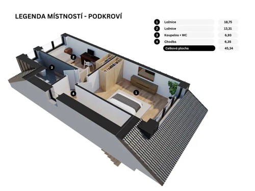 Prodej bytu 3+kk 99 m²