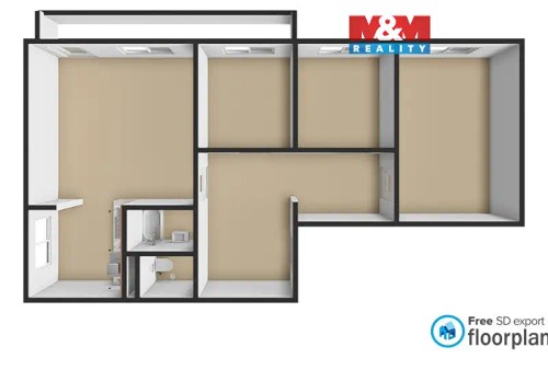 Prodaný  byt 4+1 79 m²