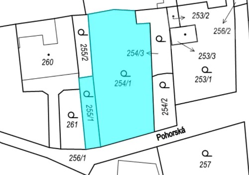 Prodej stavebního pozemku 602 m²