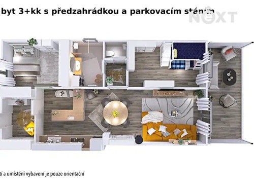 Prodaný byt 3+kk 75 m²