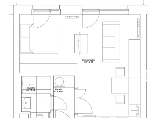 Prodaný byt 1+kk 37 m²