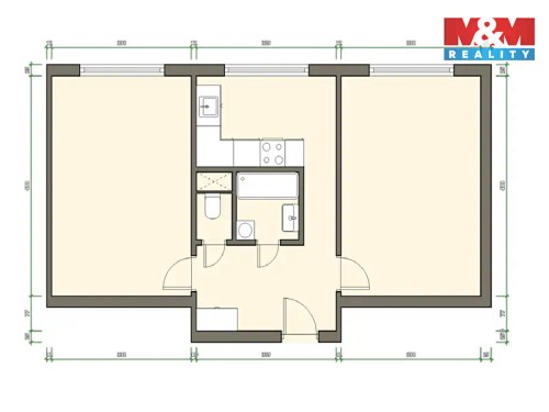 Prodaný byt 2+1 51 m²
