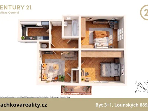 Prodej bytu 3+1 85 m²