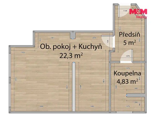 Prodej bytu 1+kk 36 m²