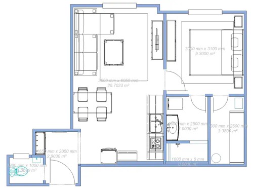 Prodej bytu 2+kk 42 m²