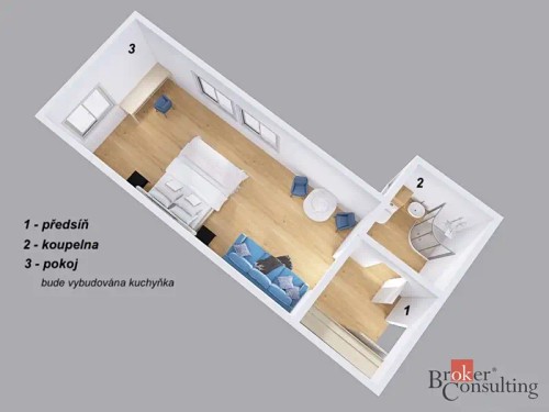 Prodej bytu 1+kk 32 m²