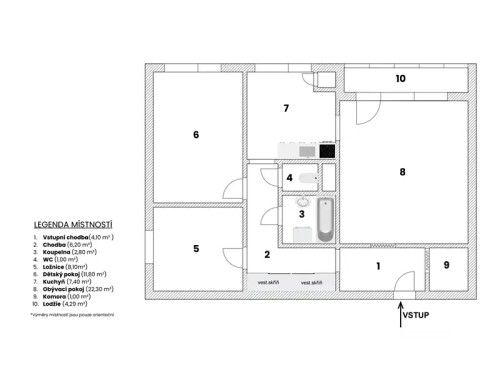 Prodej bytu 3+1 65 m²