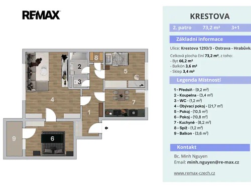 Prodaný byt 3+1 73 m²
