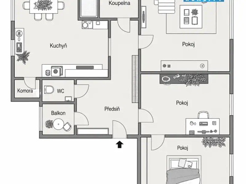 Prodej bytu 3+1 106 m²