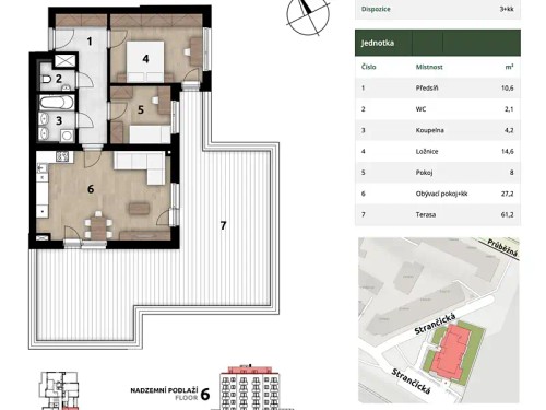 Prodej bytu 3+kk 75 m²