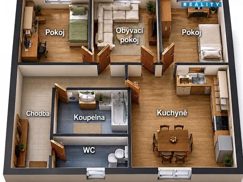 Prodej bytu 3+1 74 m²
