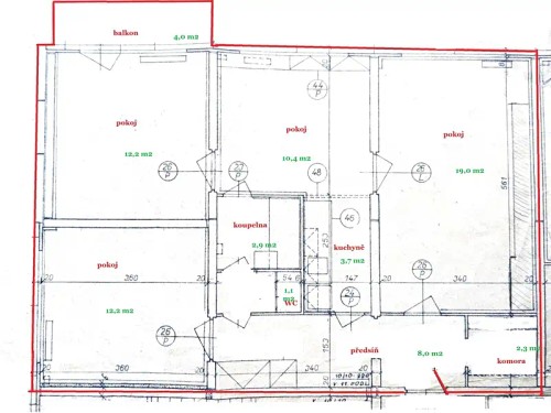 Prodaný  byt 4+kk 72 m²