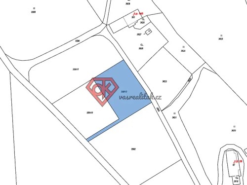 Prodej stavebního pozemku 1907 m²