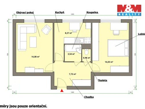 Prodaný byt 2+1 52 m²