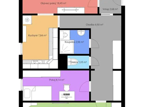 Prodej bytu 3+1 69 m²