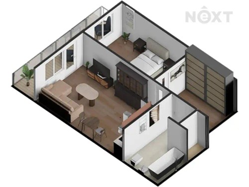 Prodej bytu 2+kk 54 m²