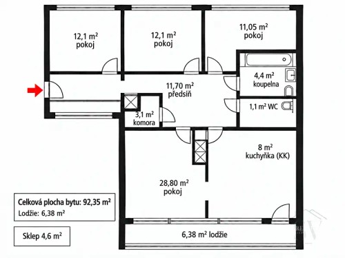 Prodej bytu 4+1 97 m²