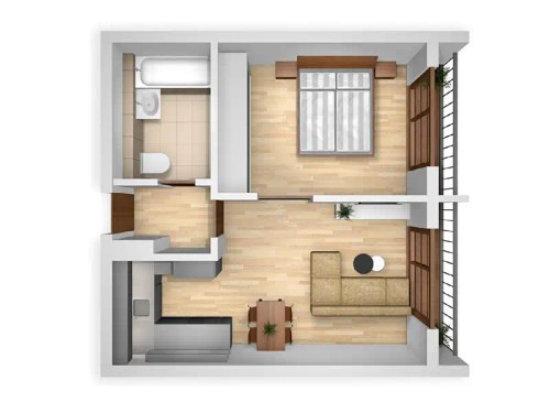 Prodaný byt 2+kk 55 m²