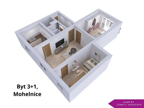 Prodaný byt 3+1 67 m²