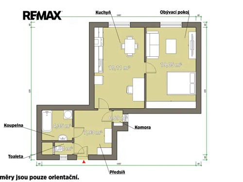 Prodej bytu 2+kk 52 m²