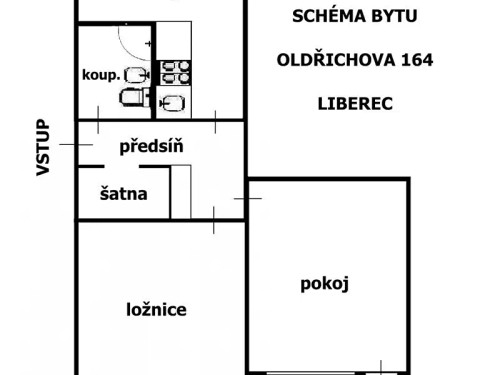 Prodaný  byt 2+1 60 m²