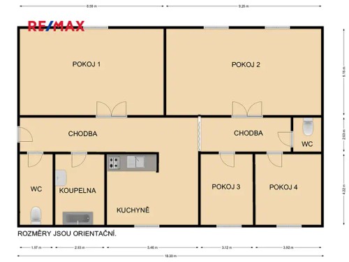 Prodej bytu 4+1 87 m²