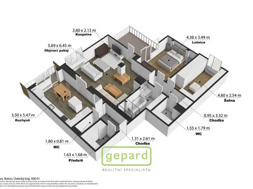 Prodej bytu 3+1 111 m²