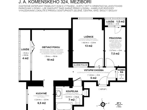Prodaný byt 3+1 67 m²