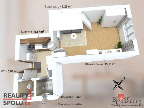 Prodaný byt 1+kk 28 m²