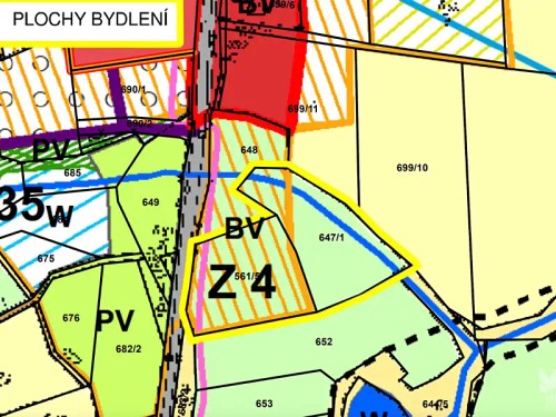 Prodej stavebního pozemku 864 m²