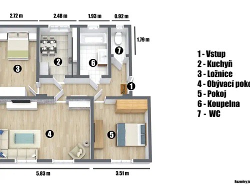 Prodaný byt 3+1 77 m²