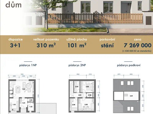 Prodej domu 101 m², pozemek 310 m²