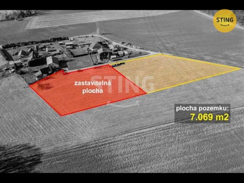 Prodej stavebního pozemku 833 m²