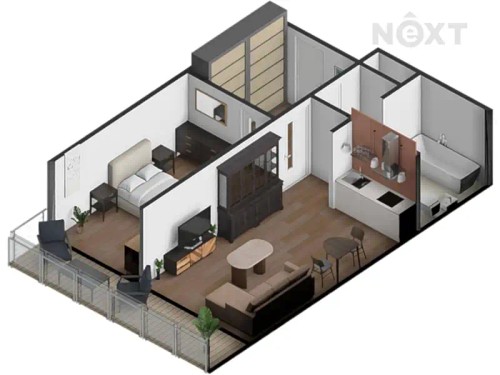Prodej bytu 2+kk 54 m²