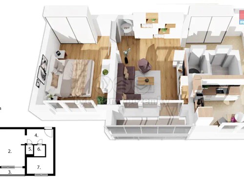 Prodaný  byt 2+1 58 m²