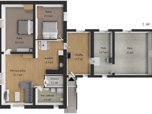 Prodej domu 168 m², pozemek 1866 m²