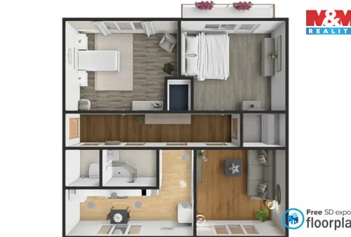 Prodaný byt 3+1 65 m²